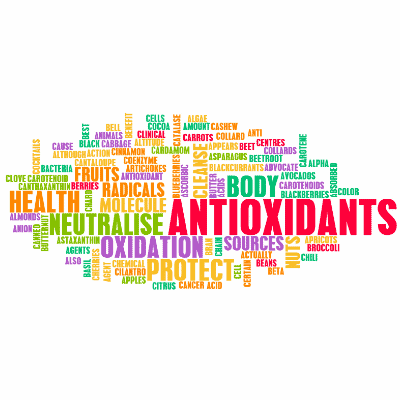 antioxidant word cloud