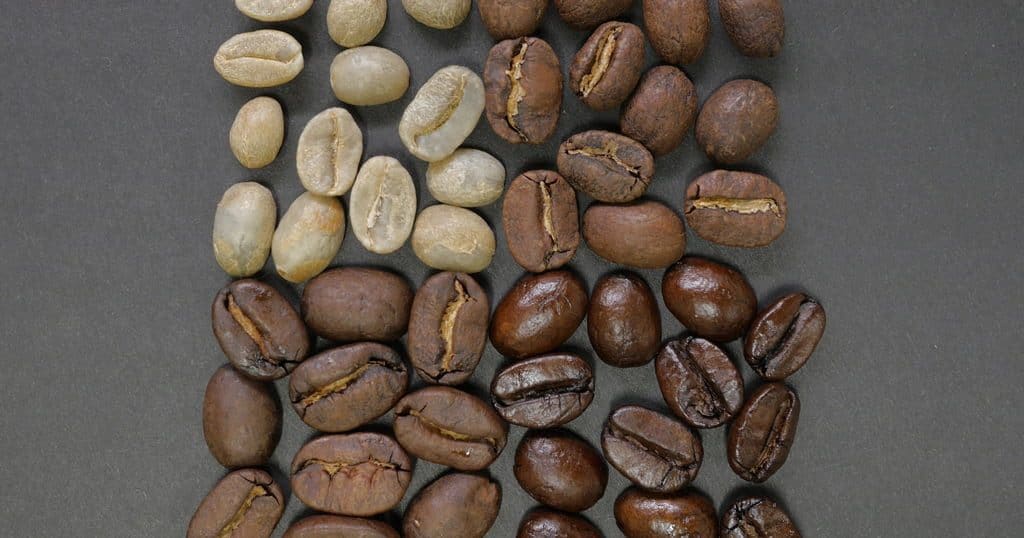 Three Varieties Of Coffee Beans