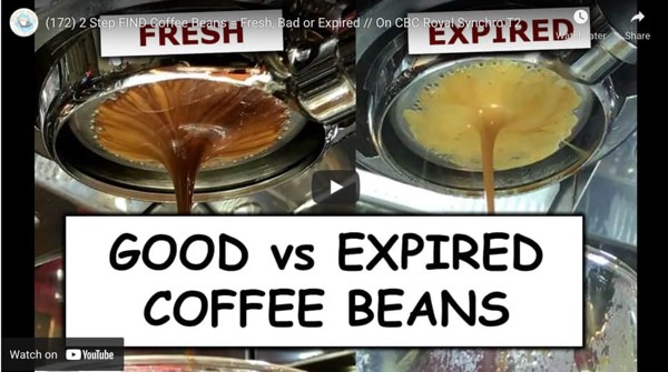 fresh vs expired coffee video