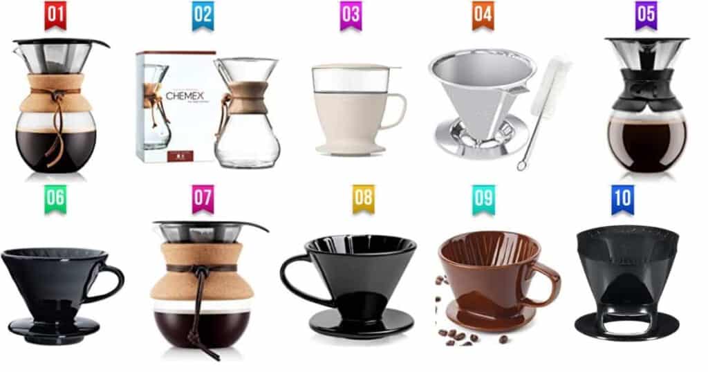 Top 10 Best Selling Pour Over Coffee Makers