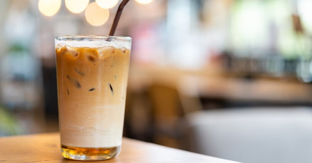 Easy Caramel Iced Coffee in Glass