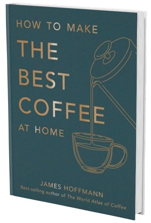 3D book cover of James Hoffmann's book The Best Coffee.