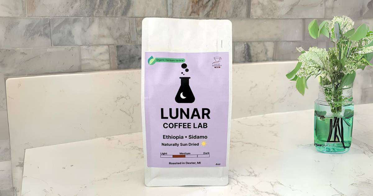 Lunar Coffee Labs Coffee On a White Marble Bench