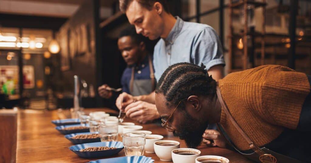 coffee cupping and coffee tasting